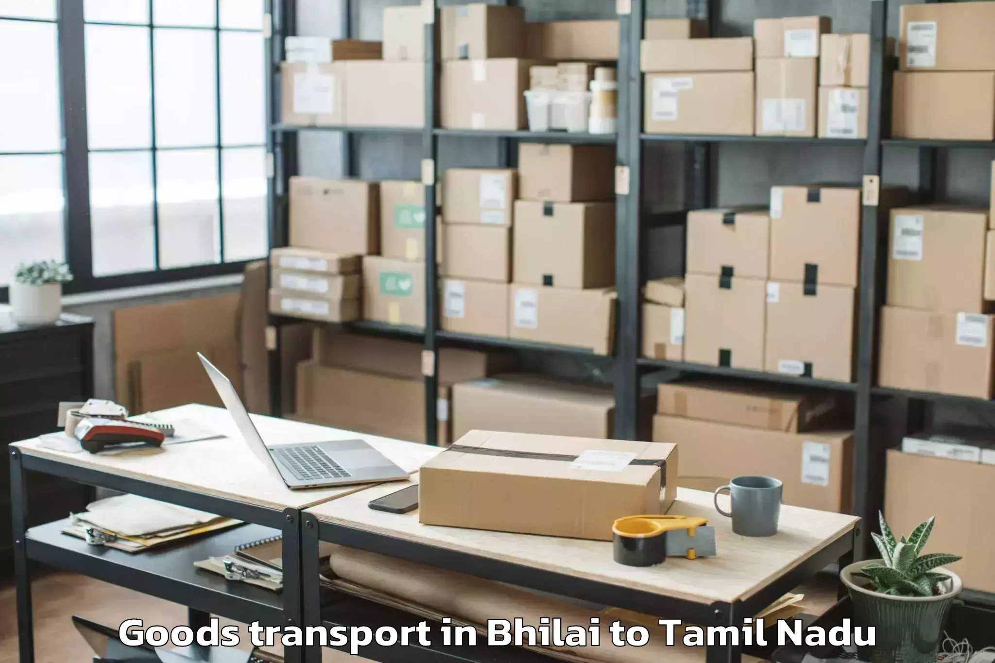 Easy Bhilai to Vedaranyam Goods Transport Booking